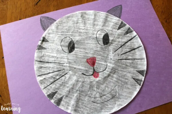 Coffee Filter Cat Cat Craft Ideas For Kids