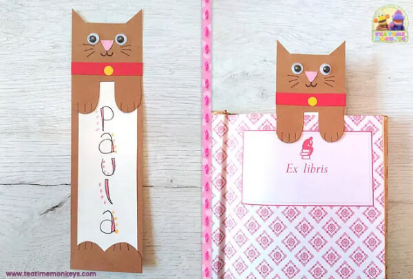 Cat Bookmarks Cat Craft Ideas For Kids