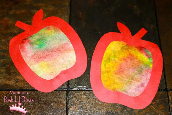 Coffee Filter Apple Easy Coffee Filter Crafts For Kids To Try This Holiday Season