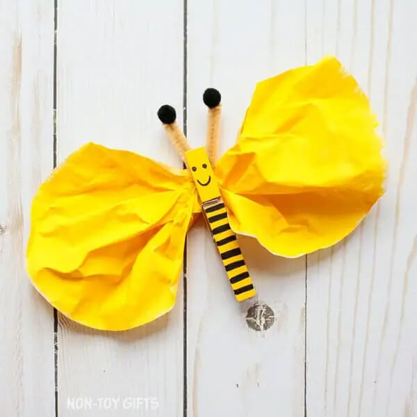 Clothespin Bee Crafts Easy Coffee Filter Crafts For Kids To Try This Holiday Season