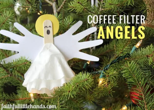 Coffee Filter Angels Easy Coffee Filter Crafts For Kids To Try This Holiday Season