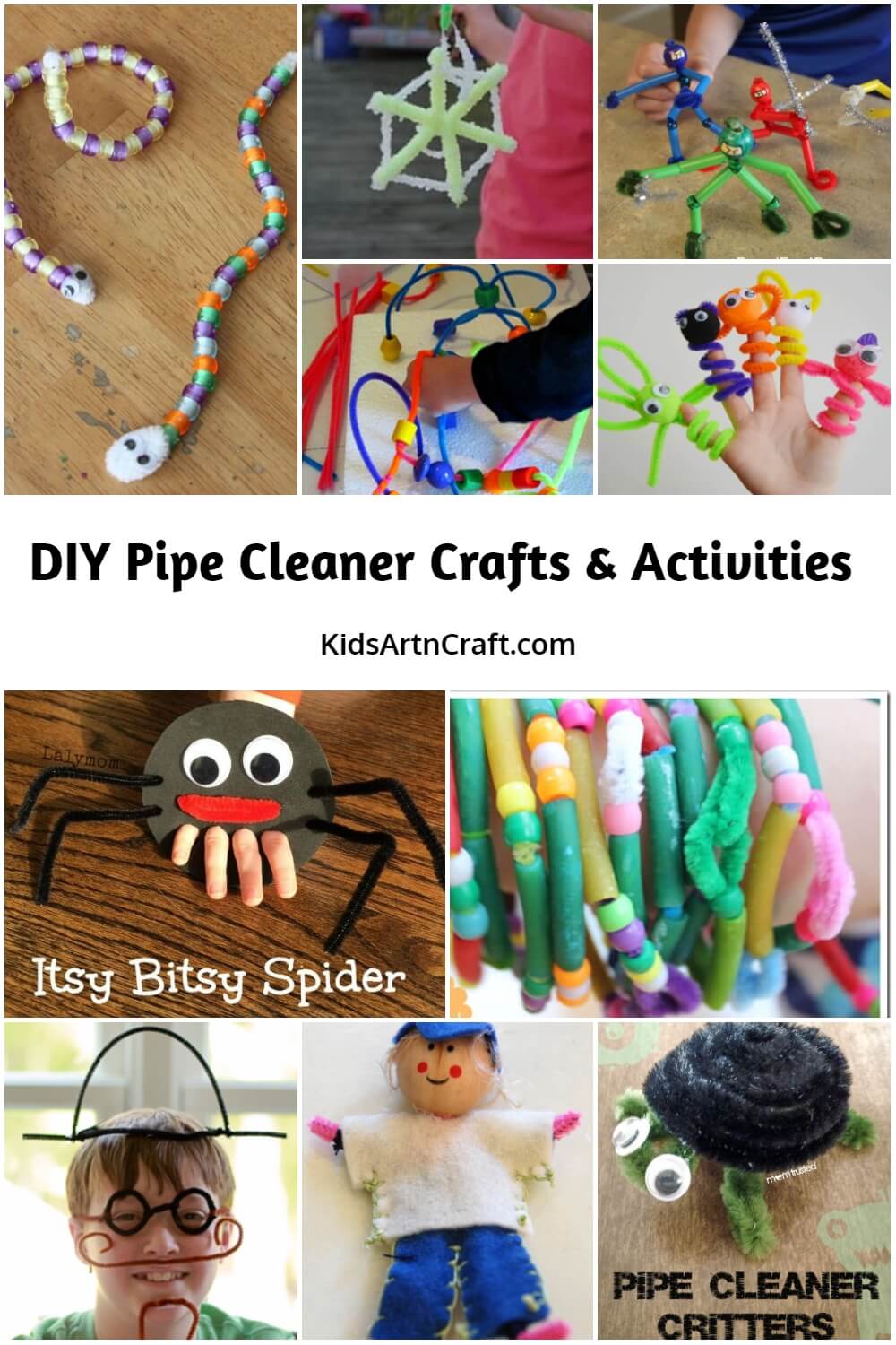 DIY Pipe Cleaner Craft & Activities For Kids