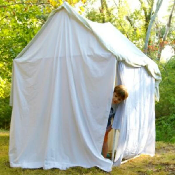 Make a tent Homemade Gift Ideas For Kids