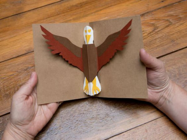 Simple Eagle Craft With Paper