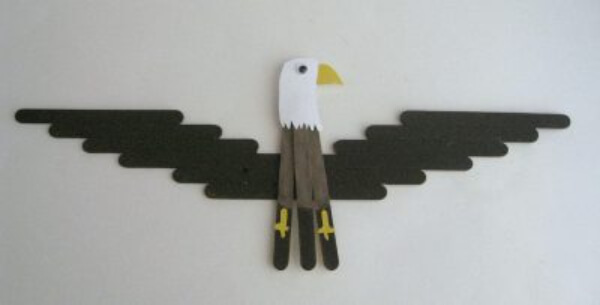 Eagle Craft With Popsicle Stick