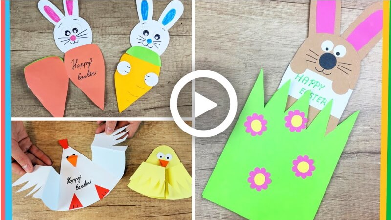 Easter Paper Craft Tutorials for Kids