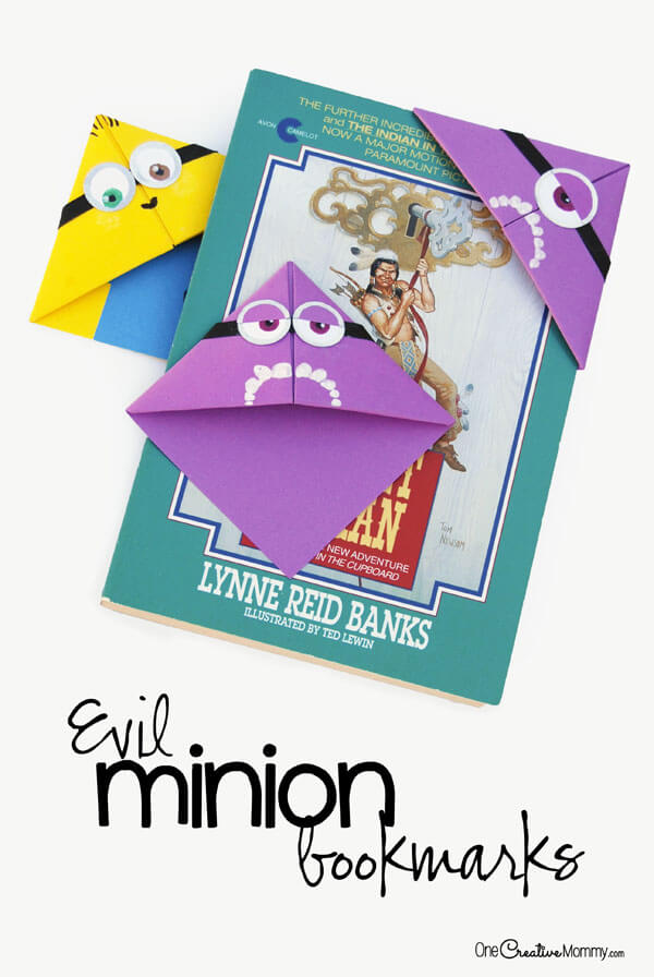 Easy Minion Bookmark Craft Ideas For Preschoolers