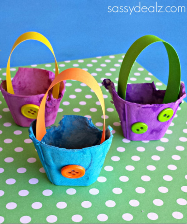 Crafty Mini Egg Carton Easter Basket Idea For Kids