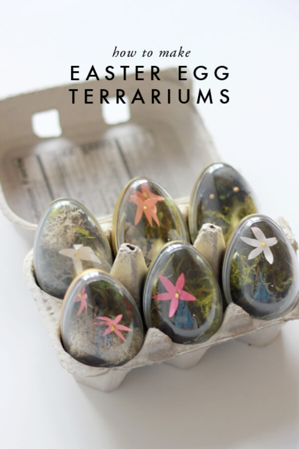 DIY Easter Egg Terrariums Easter Crafts for Adults