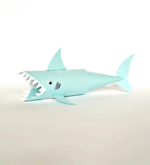 Shark Paper Tube Craft