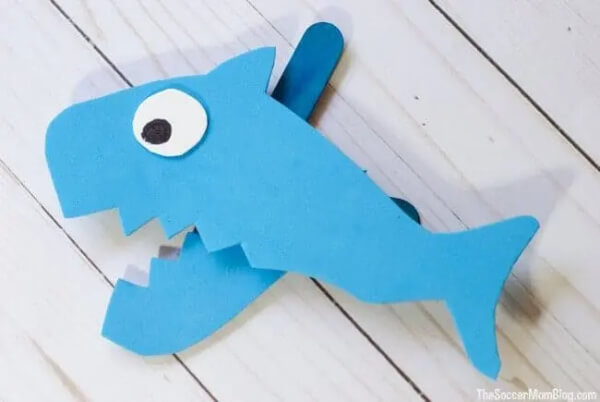Fin-Tastic Shark Crafts For Kids Shark Puppet