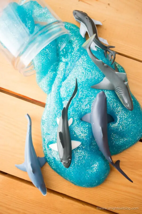 Fin-Tastic Shark Crafts For Kids Shark Slime