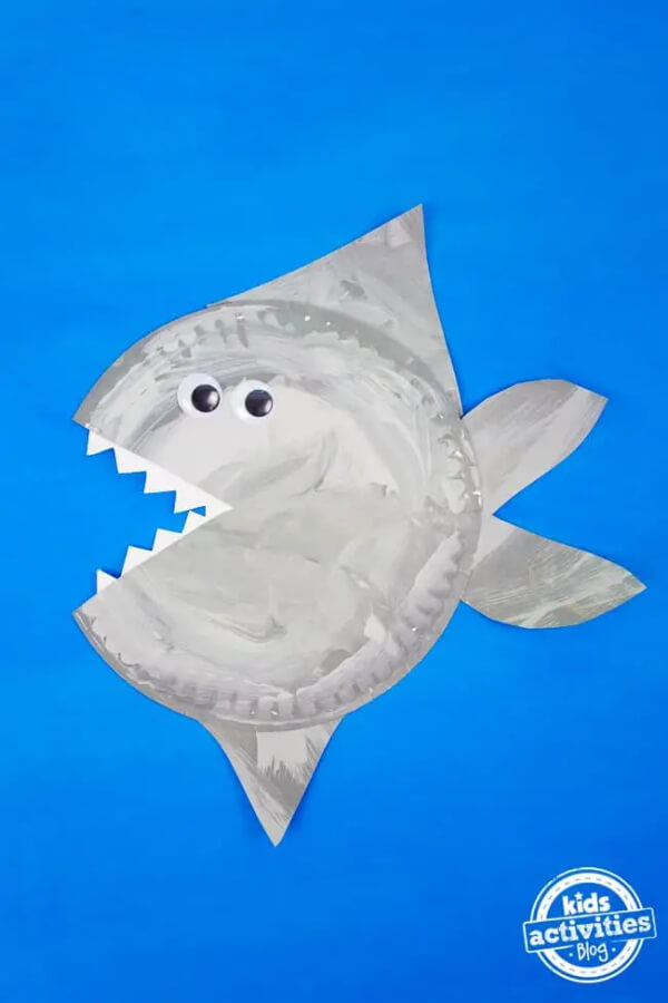 Fin-Tastic Shark Crafts For Kids Shark Paper Plate Craft