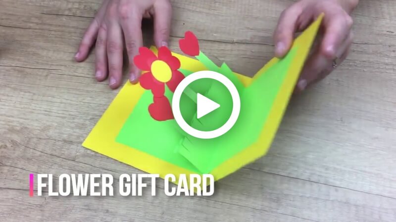 Flower Gift Card - Mother's Day DIY for Kids