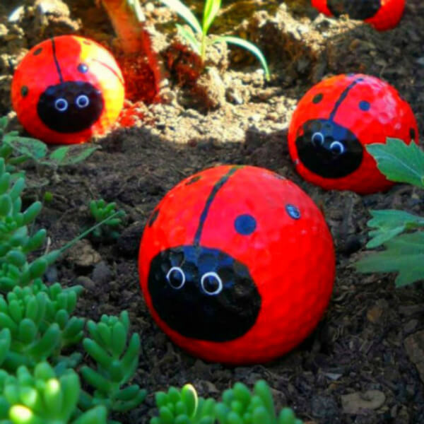 Golf Ball Ladybugs