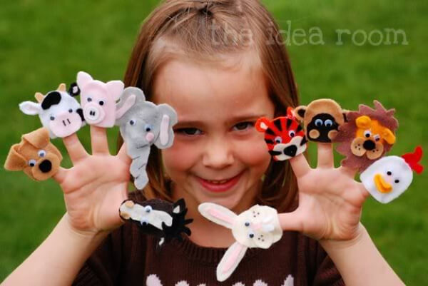 Finger Puppets Easy-Peasy No Sew Craft Ideas For Toddlers