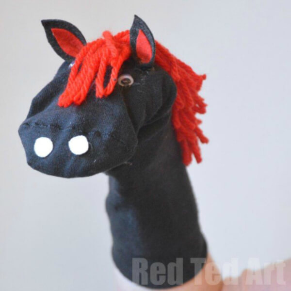 Horse Puppet Easy-Peasy No Sew Craft Ideas For Toddlers