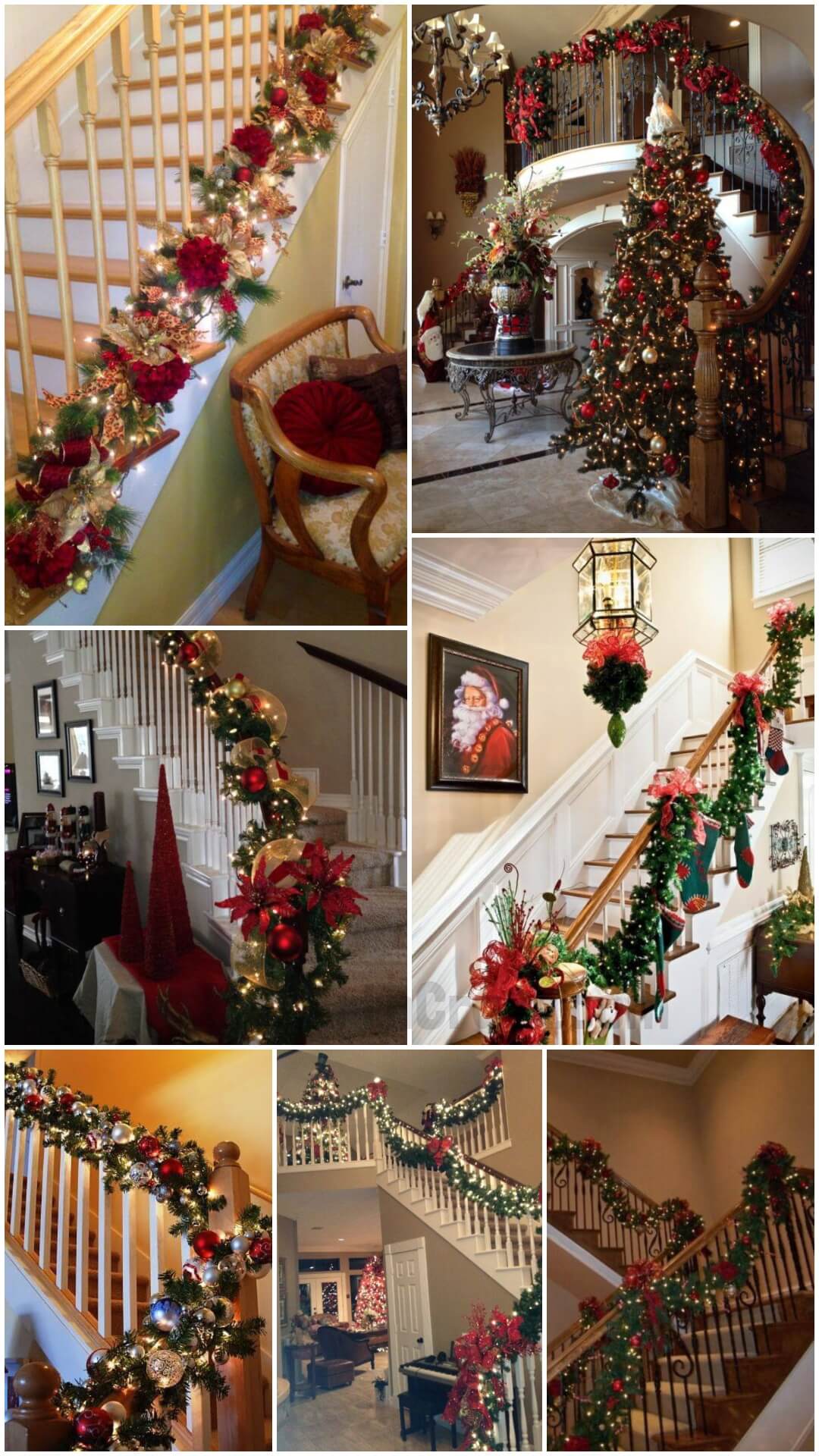 How to Decorate a Staircase on Christmas