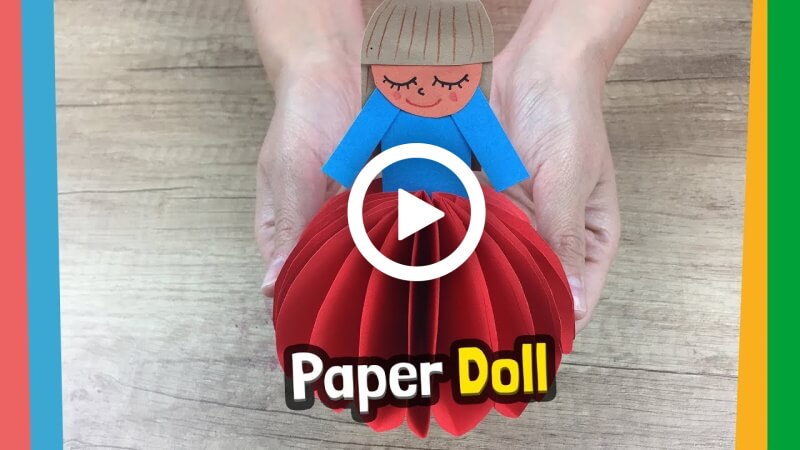 How to Make a Cute Paper Doll for Kids