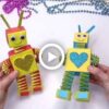 How to Make A Moving Paper Toy - Robot