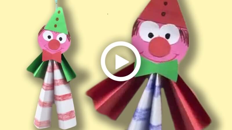 How To Make a Paper Clown Craft