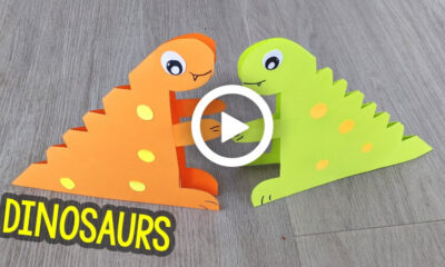 How to Make a Paper Dinosaur Craft