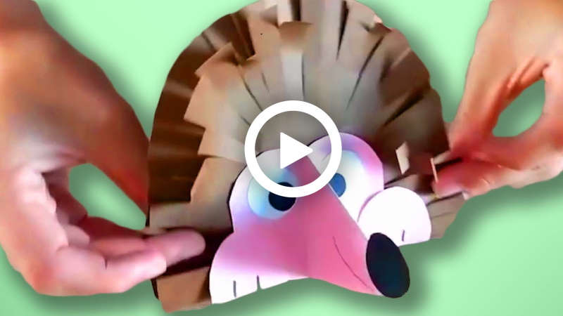 How To Make a Paper Hedgehog Craft