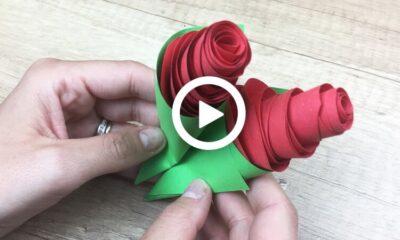 How to Make a Paper Rose for Mother's day