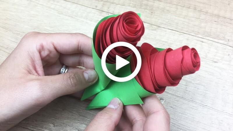 How to Make a Paper Rose for Mother's day