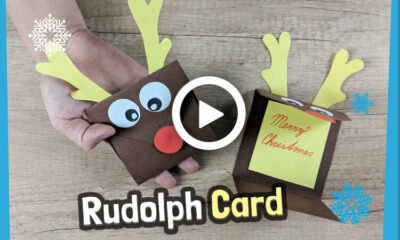 How to Make a Paper Rudolph Reindeer Card