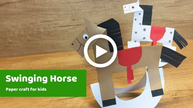 How to Make a Paper Swinging Horse