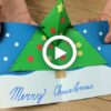 How to Make Pop up Christmas Tree Gift Card Craft