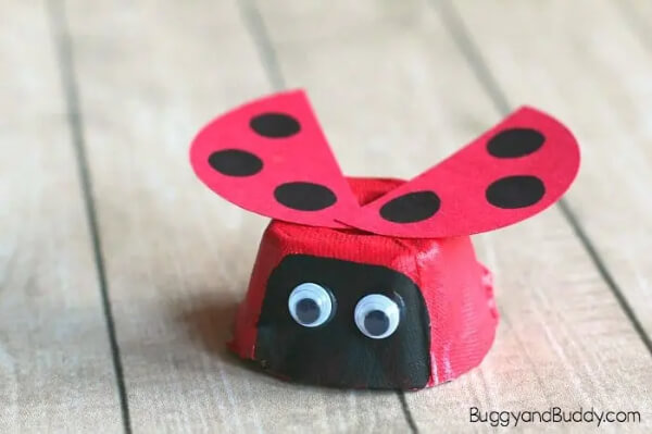 Egg Carton Ladybug Craft