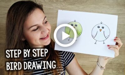 Learn how to easily draw a bird in 5 minutes