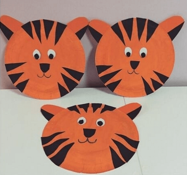 Lion Plate Face Easy Paper Lion Crafts for Kids