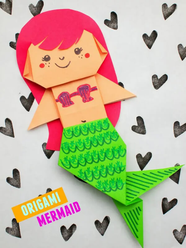 Origami Mermaid Step By Step Instructions