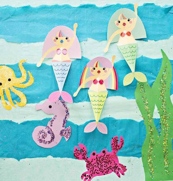 Swimming Mermaid Craft Ideas For Kids