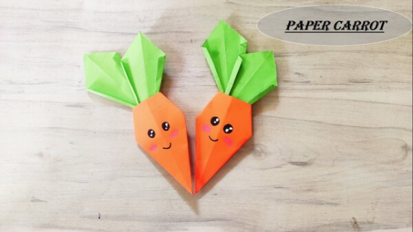 Easy Paper Carrot Craft