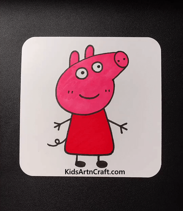 Animal Drawings Pink pig