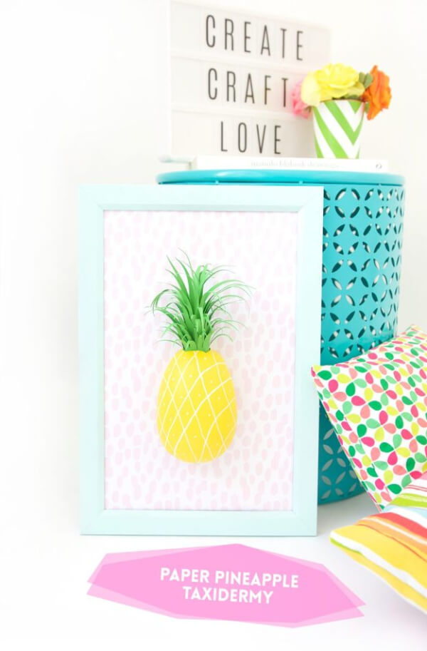 Pineapple Craft Ideas and Activity Elegant DIY Paper Mache Pineapple Wall Art