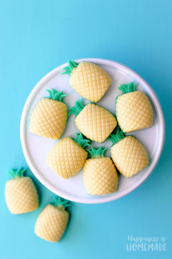 Pineapple Craft Ideas and Activity Mini Pineapple Shape Soaps