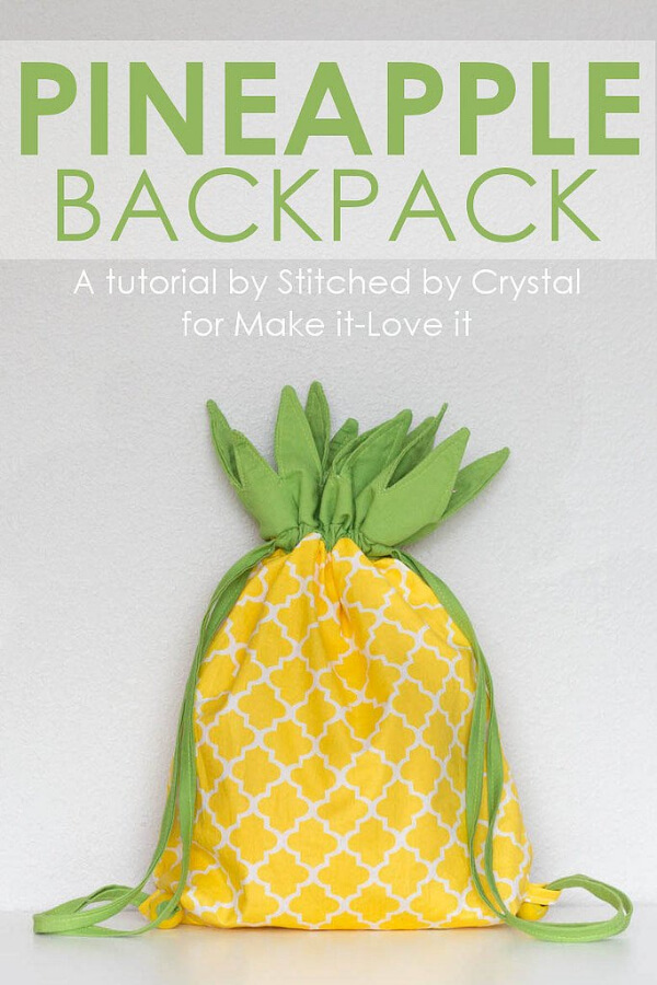 Cool DIY Pineapple Backpack