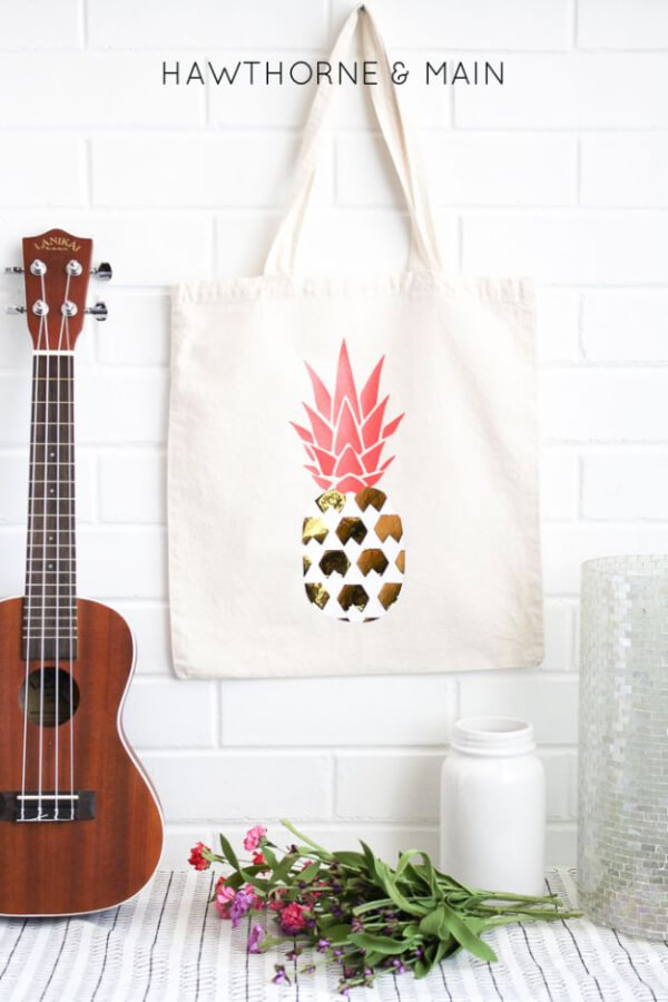 Pineapple Craft Ideas and Activity Cool DIY Pineapple Bag