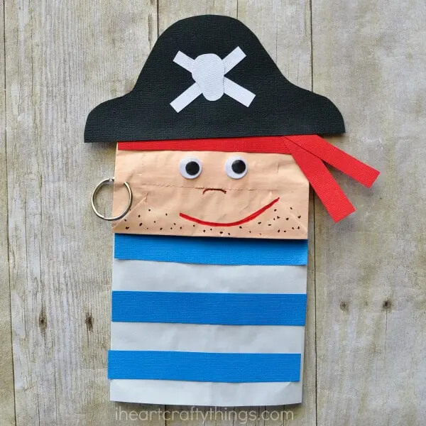 Easy Paper Bag Pirate Crafts & Activities For Kids
