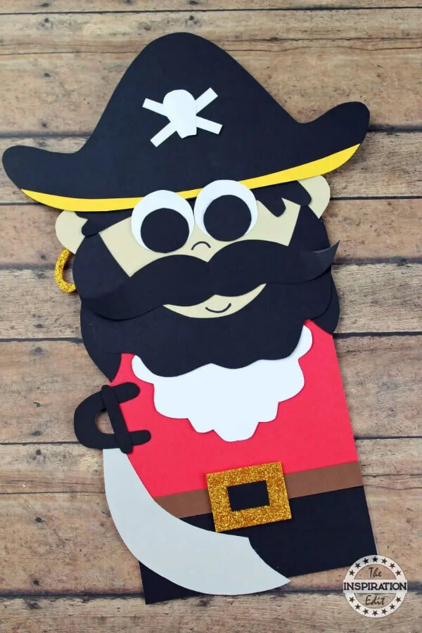 Cute Captain Hook Pirate Puppet Craft Activities Idea For Kids