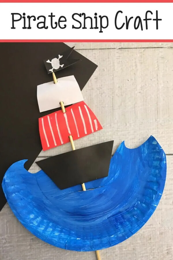 DIY Pirate Ship Craft For Kids