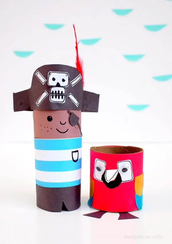 How To Make Pirate Toilet Roll Craft & Activities For Kids