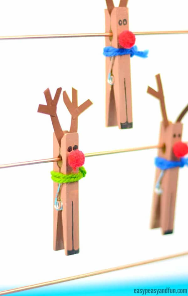 Rudolph's Clothespin Craft Rudolph's Reindeer Craft Ideas For Kids