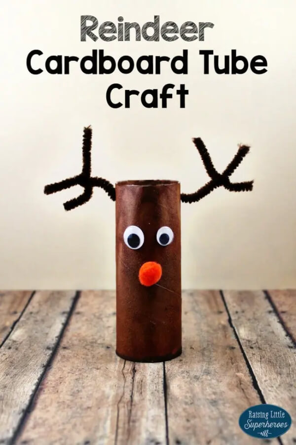 Reindeer Out Of Cardboard Tube Rudolph's Reindeer Craft Ideas For Kids 