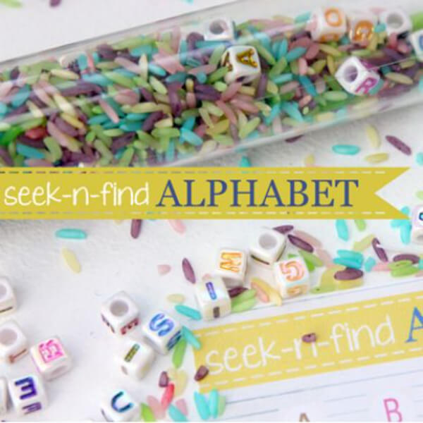 Alphabet Craft Activities For Kids Seek-n-Find Alphabet Activity